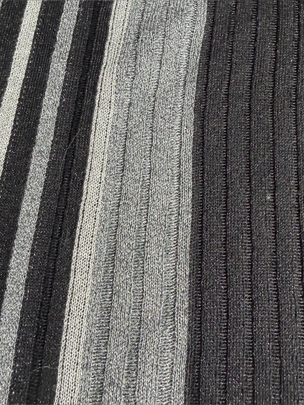 Ted Baker Hesiaa Bodycon Dress XL black silver long sleeve ribbed holiday career - Picture 13 of 16